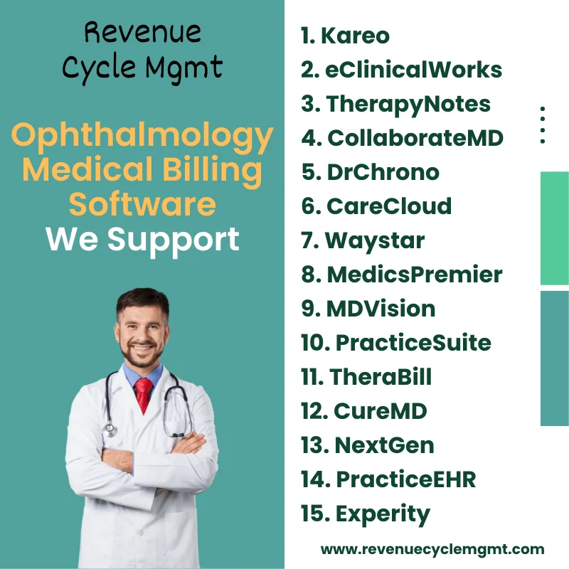 Ophthalmology Medical Billing Software We Support